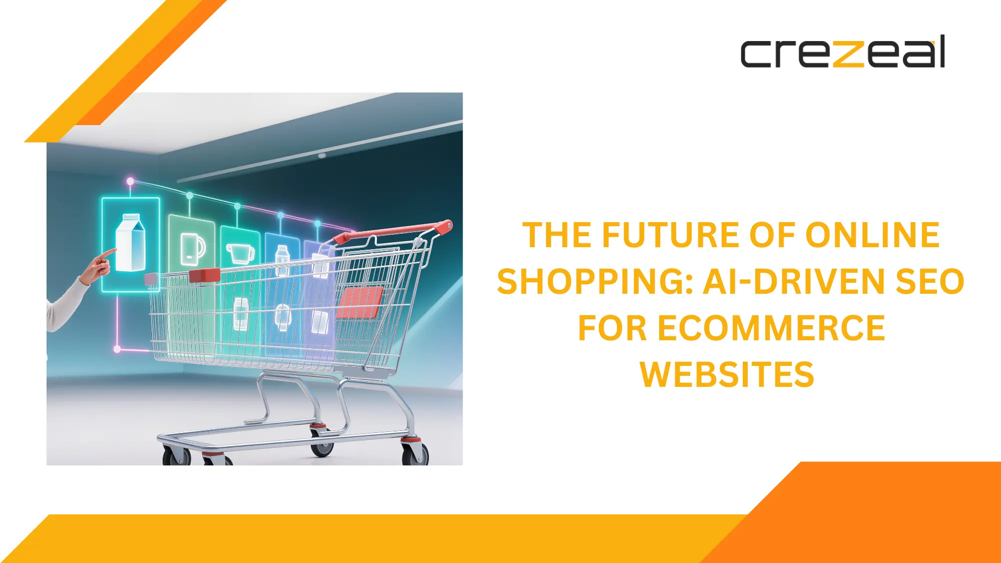 Banner showing AI-driven SEO and eCommerce technology concept